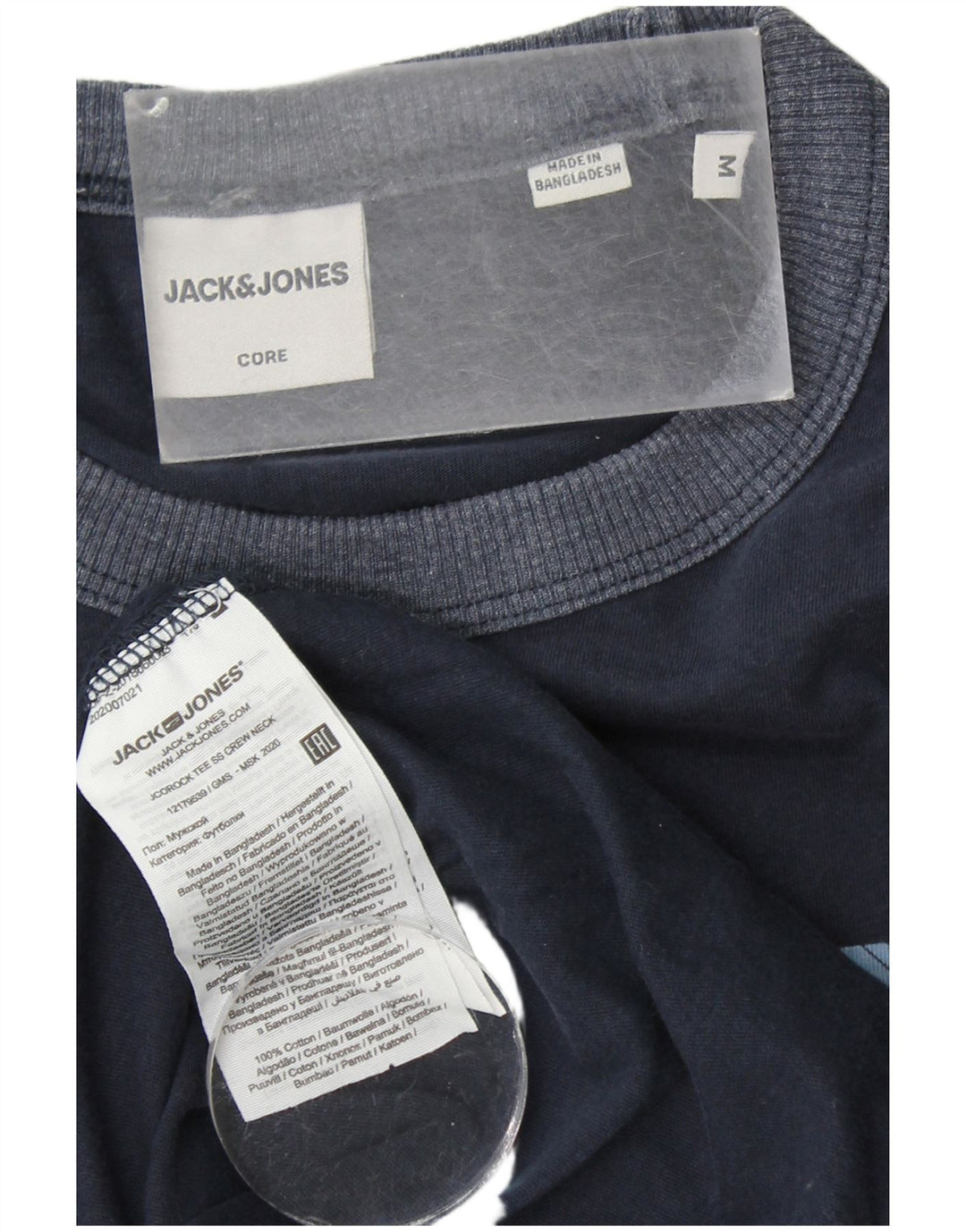JACK & JONES T-shirt grafica da uomo in cotone medio blu navy