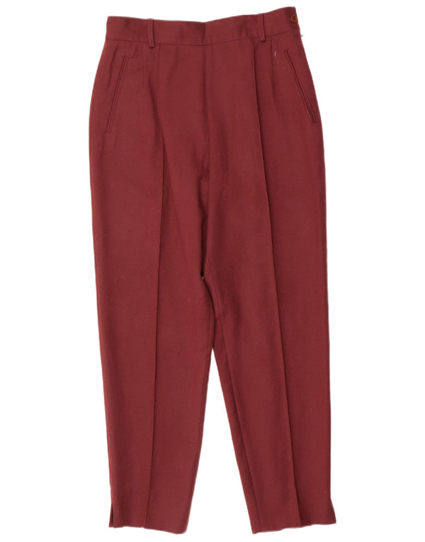 Pantaloni casual a vita alta da donna Belmar IT 46 Large W28 L27 Bordeaux