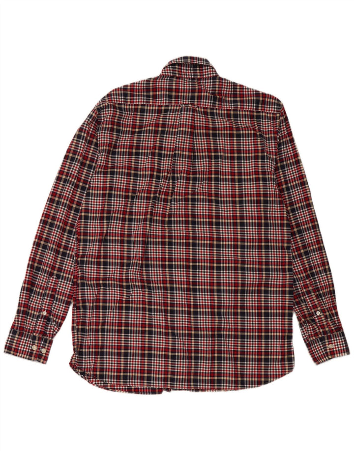 Gant Camicia da uomo in flanella vestibilità regolare in cotone a quadri multicolore medio