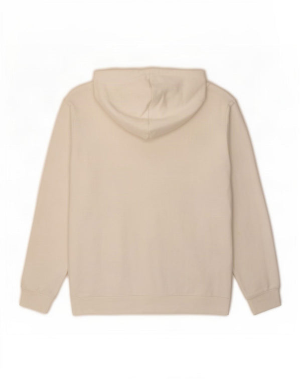 Maglione con cappuccio grafico da uomo Reebok in cotone bianco medio