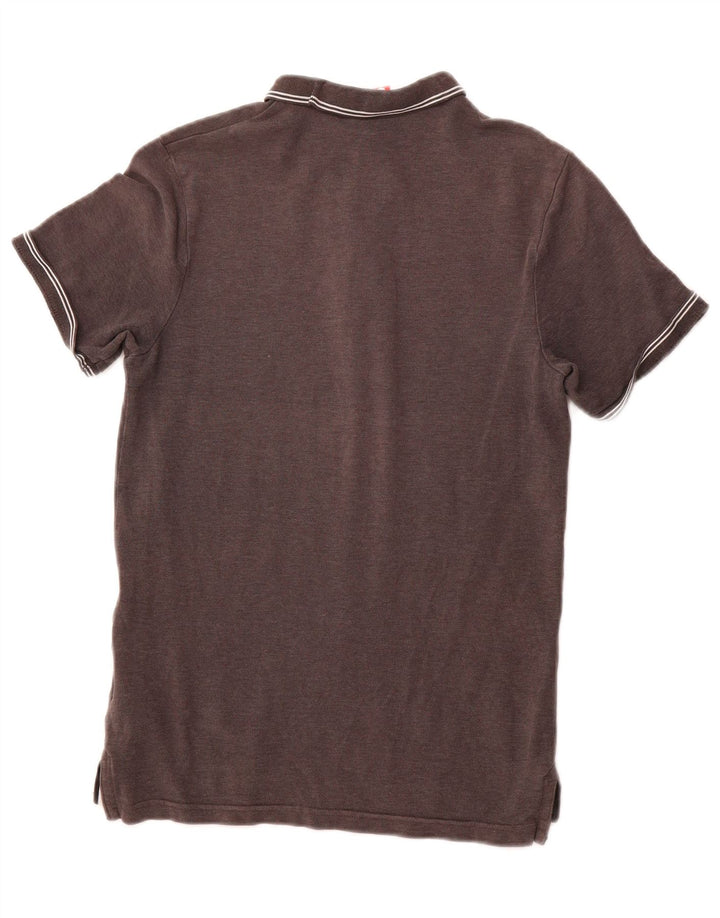 Polo NIKE da uomo piccola in cotone grigio