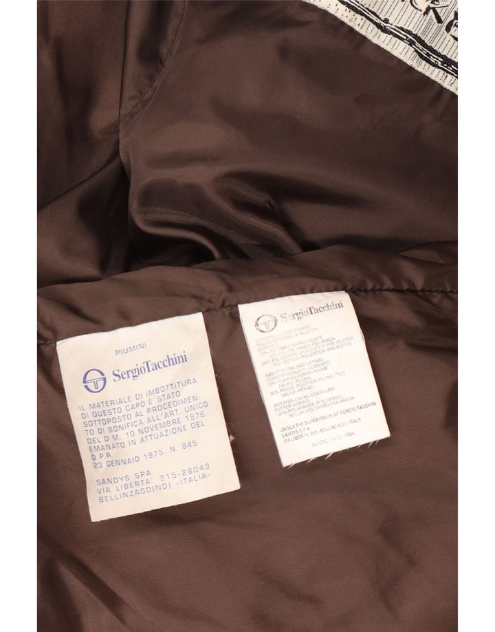 Giacca imbottita vestibilità ampia da donna Sergio Tacchini UK 14 Poliammide marrone medio