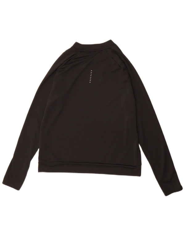 Maglia Nike Dri Fit da uomo a manica lunga piccola in poliestere nero
