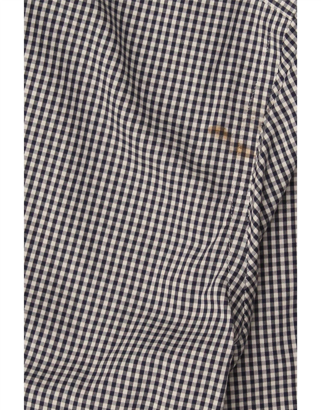 Camicia slim fit da uomo Tommy Hilfiger taglia 15 a quadretti blu navy medio