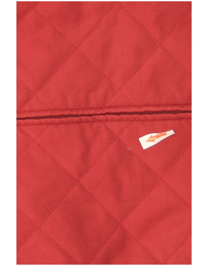 Gilet trapuntato da donna Orvis UK 16 grande rosso poliestere