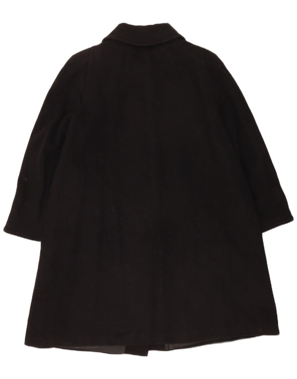 Cappotto da donna Luisa Spagnoli UK 14 medio nero in lana vergine