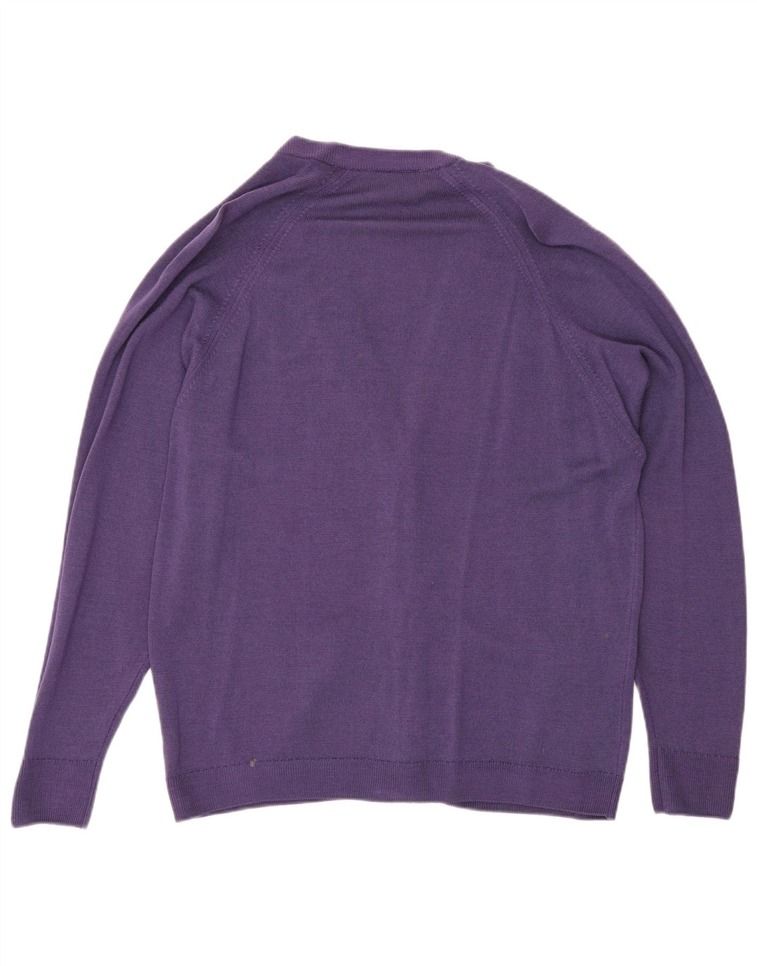 Maglione cardigan da donna classico UK 16 grande lana viola