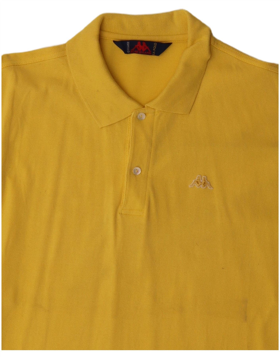 Polo da uomo KAPPA 2XL in cotone giallo