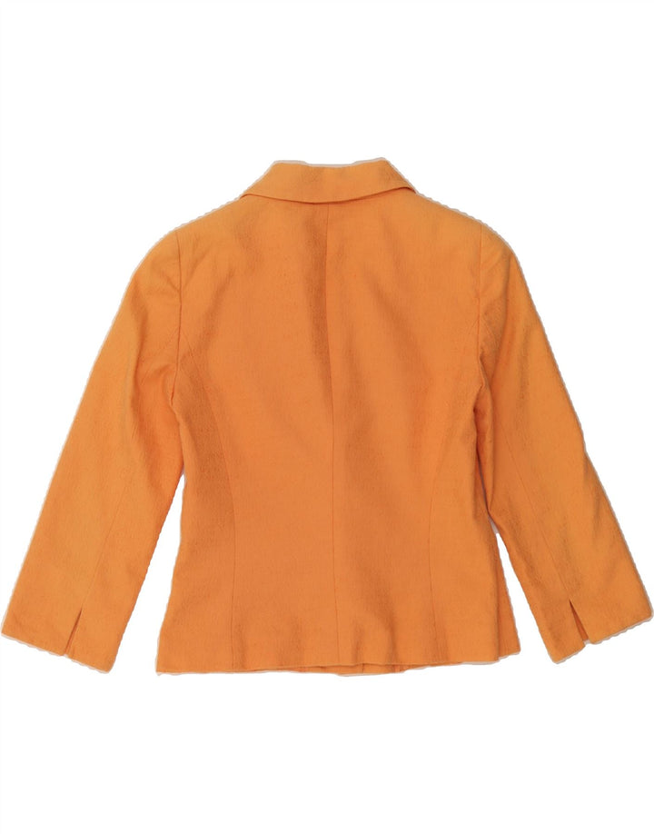 LUISA SPAGNOLI Womens 2 Button 2 Piece Suit IT 42 Medium W30 L26 Orange Vintage Luisa Spagnoli and Second-Hand Luisa Spagnoli from Messina Hembry 