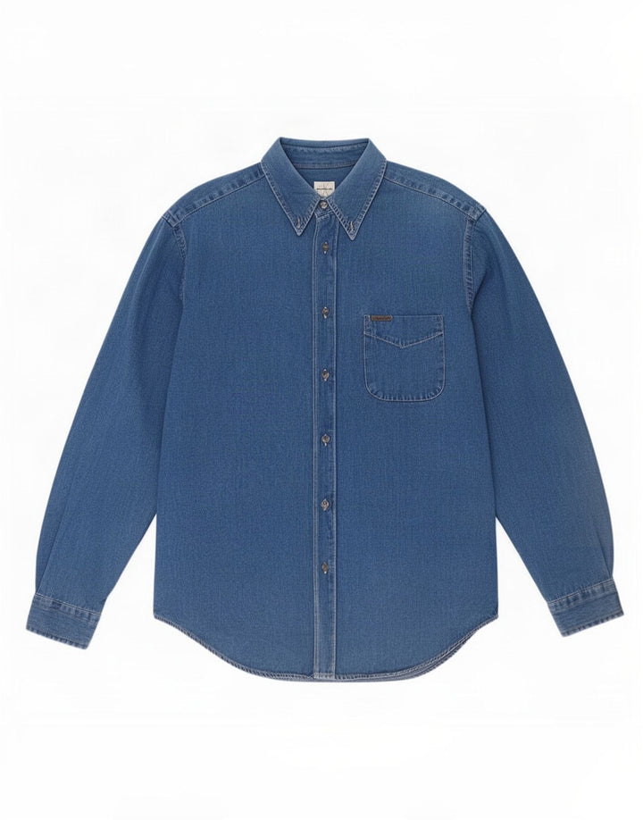 Calvin Klein Jeans Camicia di jeans da uomo grande blu