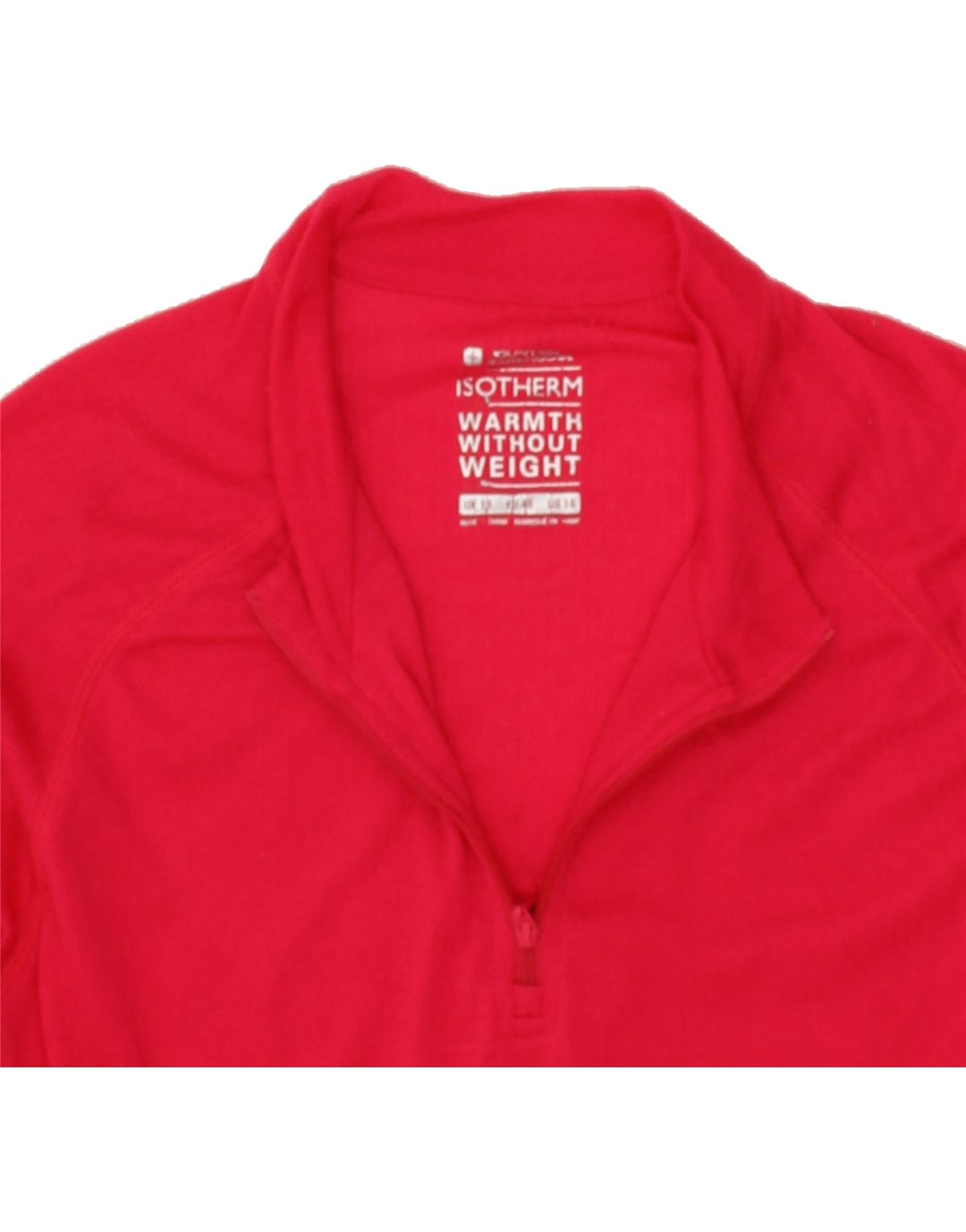 MOUNTAIN WAREHOUSE Womens Zip Neck Pullover Tracksuit Top UK 18 XL  Red Vintage Mountain Warehouse and Second-Hand Mountain Warehouse from Messina Hembry 
