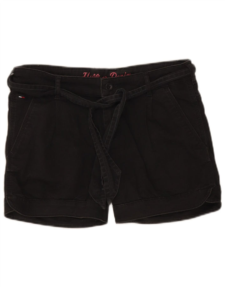 Pantaloncini chino con pegged da donna Tommy Hilfiger W29 cotone nero medio