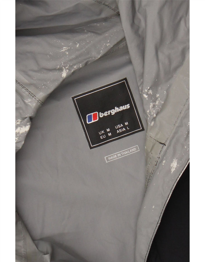 Giacca a vento con cappuccio da uomo Berghaus UK 38 media nera in poliammide