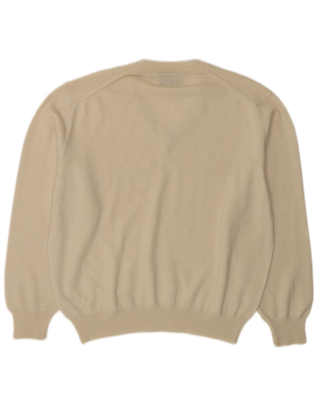 BIBO Maglione da donna con scollo a V IT 50 XL Lana bianco sporco