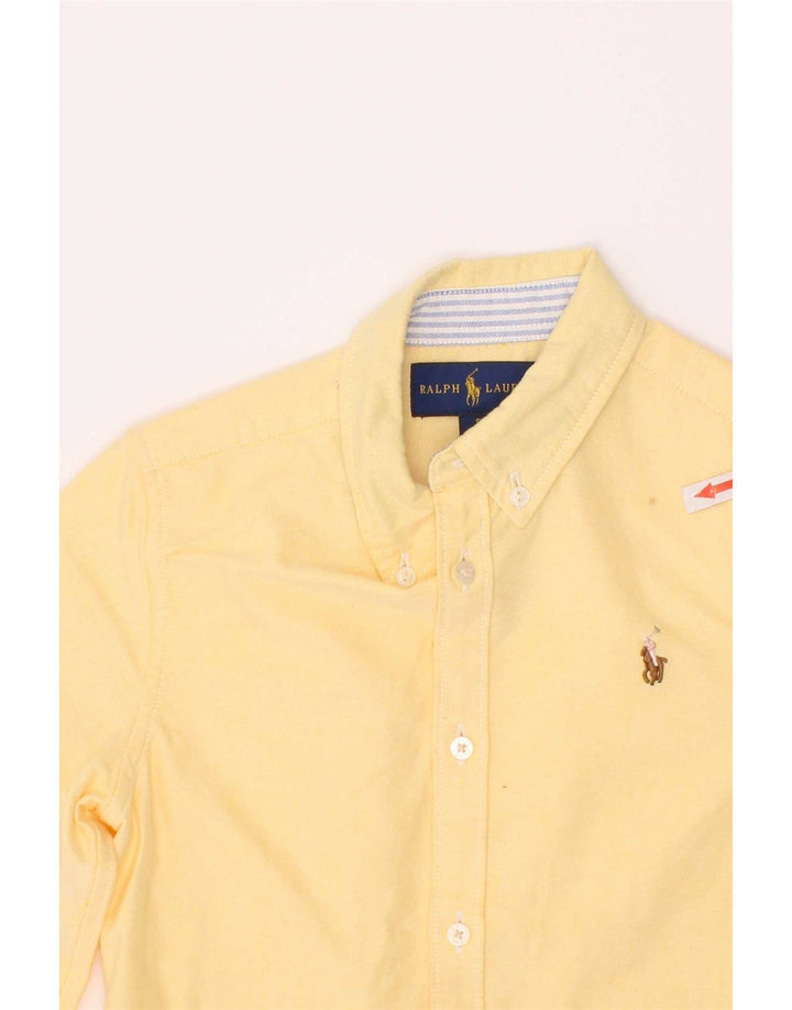 Camicia Ralph Lauren per ragazzi 4-5 anni in cotone giallo