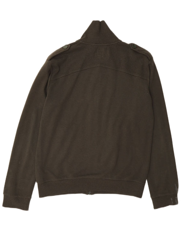 Maglione cardigan con zip intera da uomo Adidas IT 50 Large Khaki acrilico