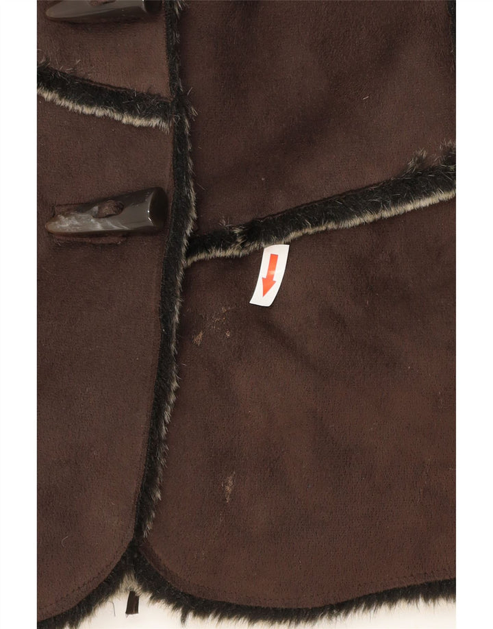 Gilet Sherpa da donna Debenhams UK 12 Poliestere marrone medio