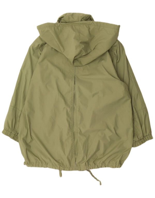 Galleria Giacca antipioggia oversize da donna con cappuccio UK 12 Poliestere verde medio