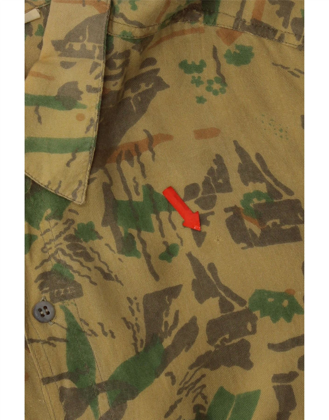 Camicia Ozone Uomo Fantasia Astratta Viscosa Media Gialla