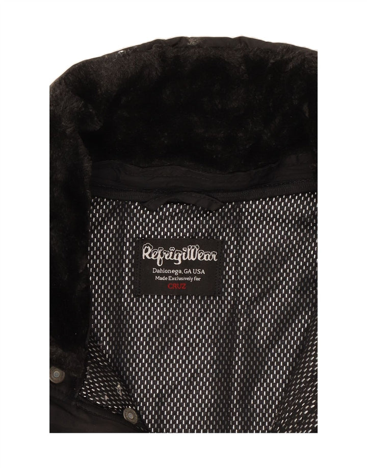REFRIGIWEAR Mens Cruz Padded Jacket UK 38 Medium Black Vintage Refrigiwear and Second-Hand Refrigiwear from Messina Hembry 