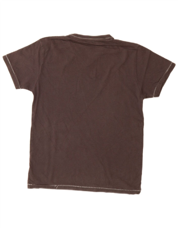 T-shirt grafica da uomo Jack & Jones Top piccola in cotone grigio