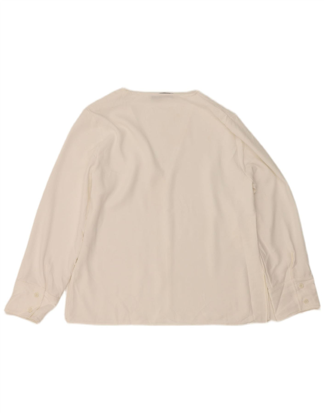 Top Zara a maniche lunghe da donna, taglia UK 16, grande, bianco