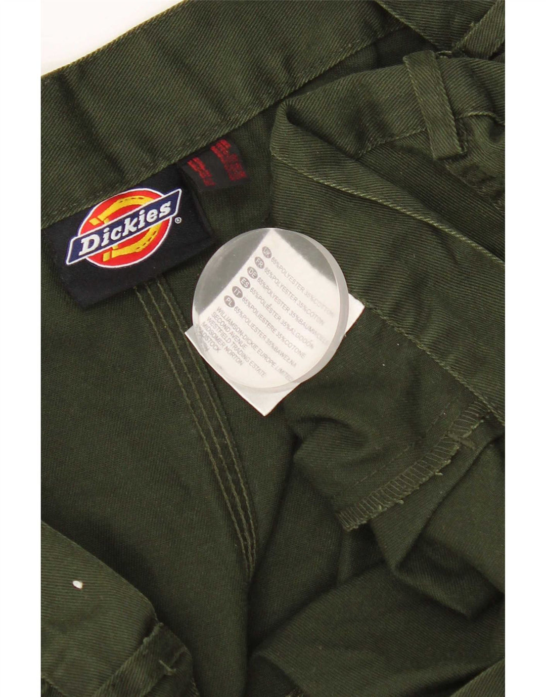 Pantaloni cargo affusolati da uomo Dickies W44 L30 poliestere verde