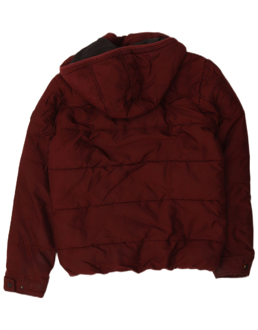 Giacca imbottita con cappuccio da uomo Jack & Jones UK 36 piccola bordeaux in poliestere