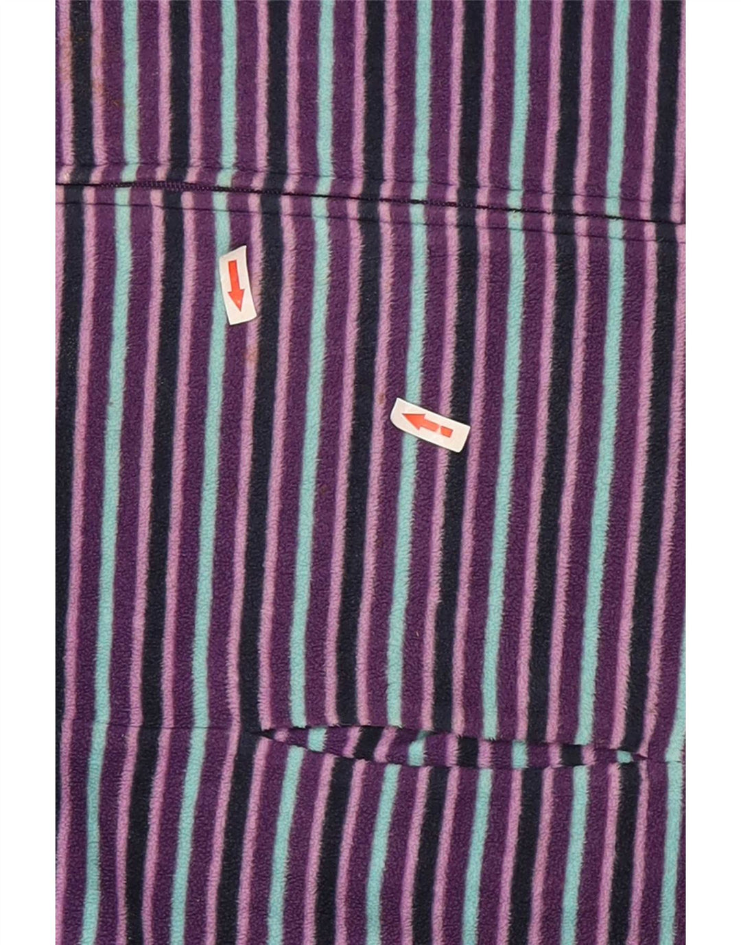 Giacca in pile da donna Marks & Spencer UK 22 2XL Poliestere a righe viola
