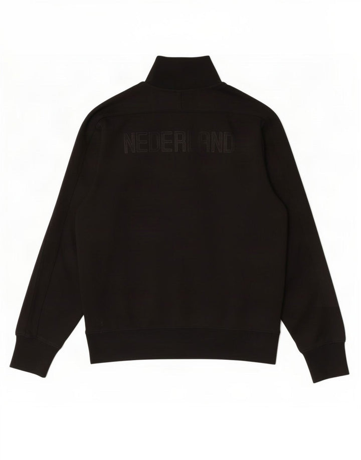 Giacca da tuta grafica Nike KNVB da uomo, grande, poliestere gessato nero