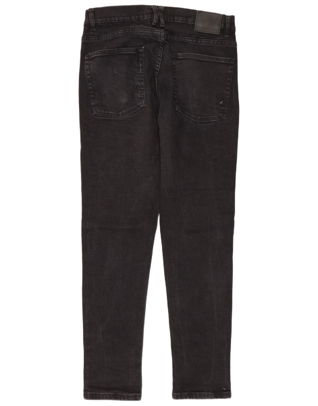 Jeans slim da uomo Zara EU 44 Large W34 L30 cotone nero