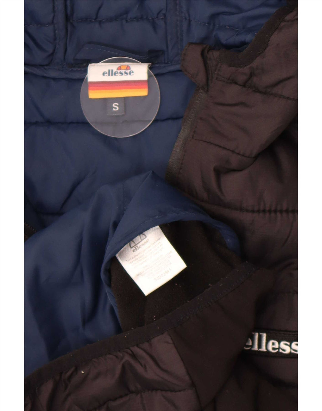 Giacca imbottita con cappuccio da uomo Ellesse UK 36 piccola in nylon nero