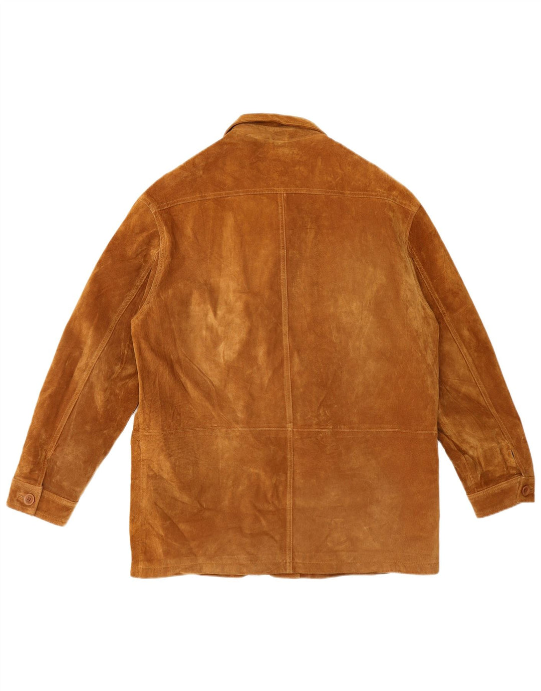 Giacca in pelle scamosciata da uomo Jet Plane IT 50 grande in pelle beige