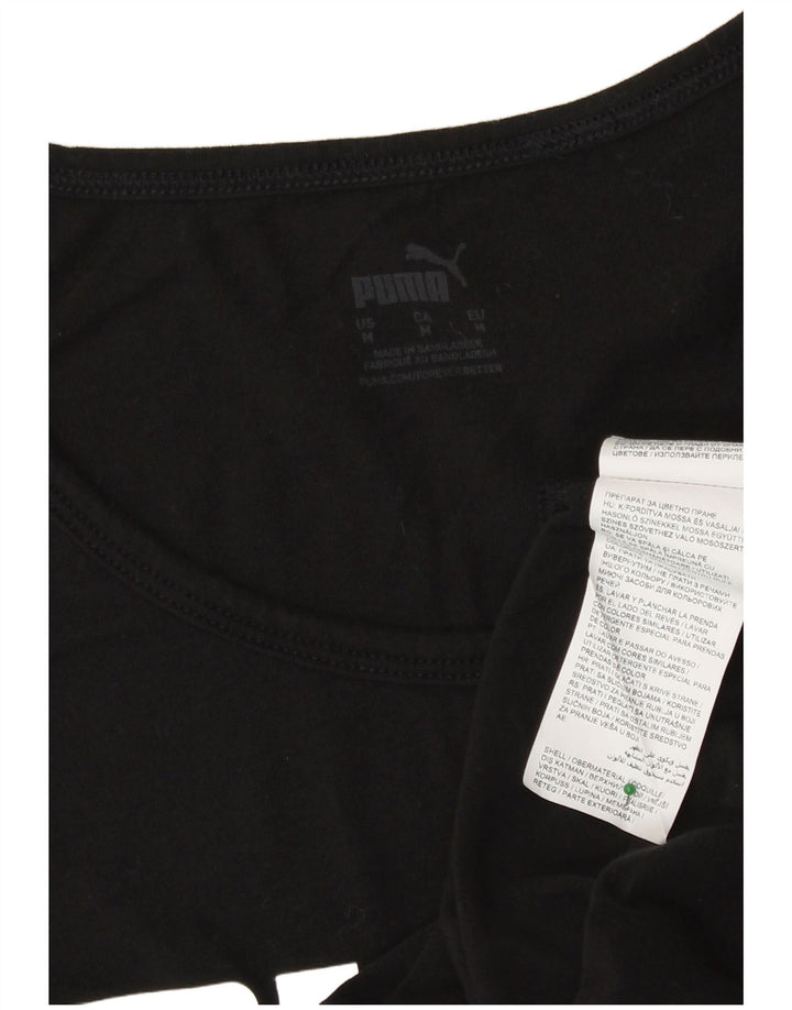 Canottiera grafica da donna Adidas UK 14 cotone medio nero