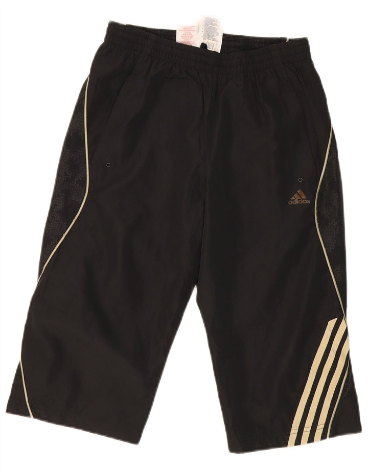 ADIDAS Boys Climalite Bermuda Sport Shorts 13-14 Years  Black Polyester
