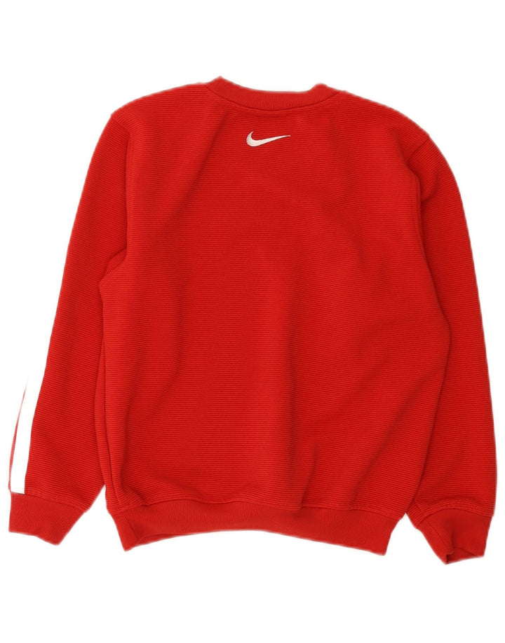 Felpa Nike Ragazzi Maglione 9-10 anni Small Rosso Poliestere