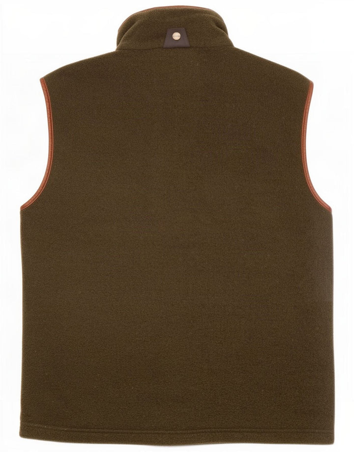 Gilet in pile da uomo Schoffel UK 40 grande poliestere kaki
