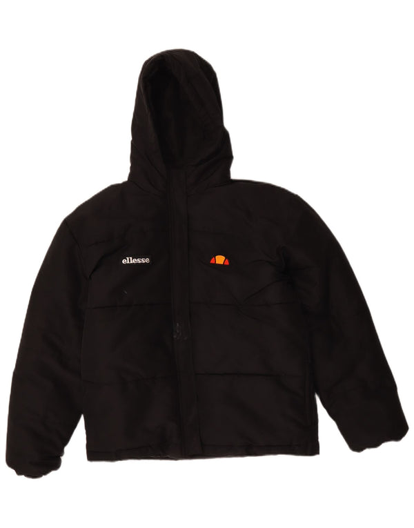 Giacca imbottita con cappuccio Ellesse da bambino 12-13 anni in poliestere nero