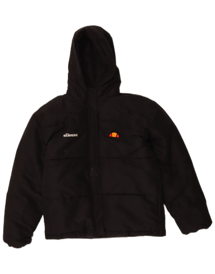 Giacca imbottita con cappuccio Ellesse da bambino 12-13 anni in poliestere nero