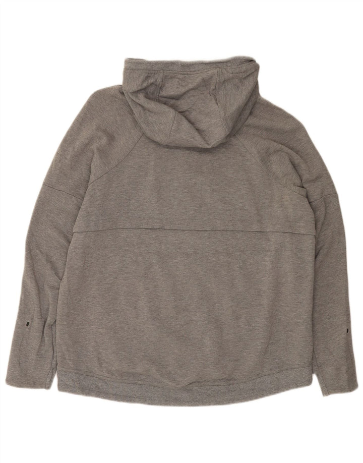 Felpa con cappuccio e zip Nike da uomo XL in cotone grigio