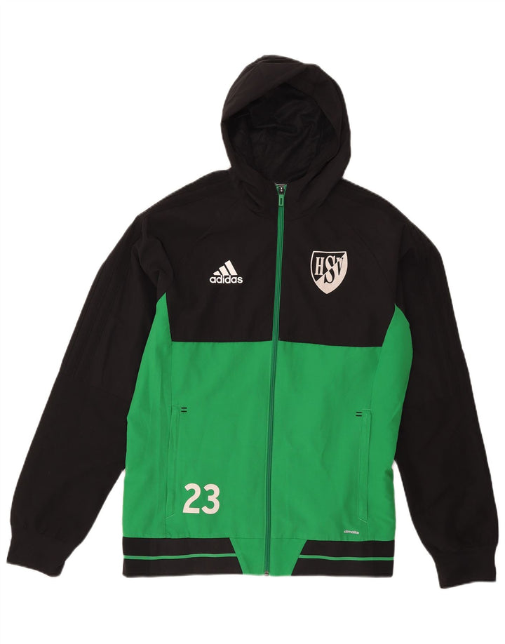 ADIDAS Mens Climalite Tracksuit Top Jacket Medium Black Colourblock