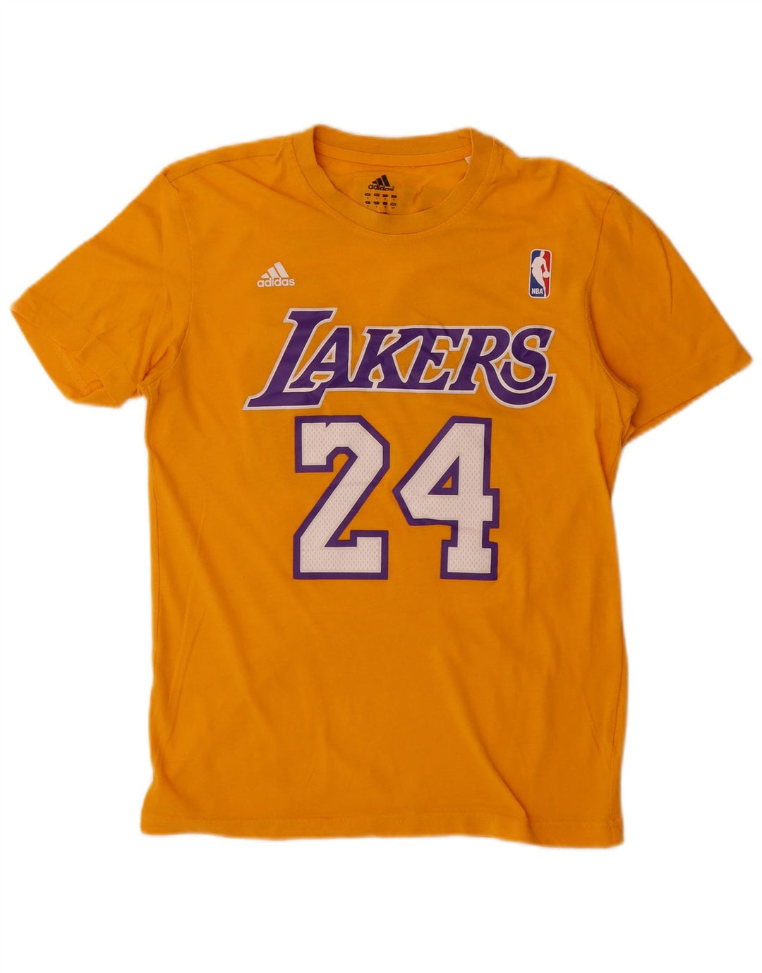 Maglietta grafica da uomo Adidas Lakers Top piccola gialla