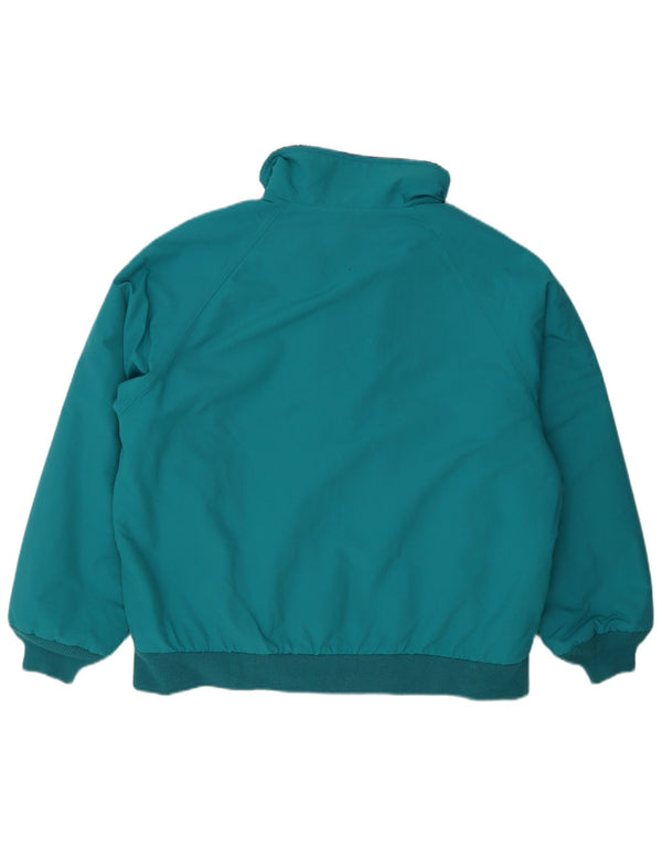 Giubbotto bomber imbottito da uomo Lands End UK 42/44 grande poliestere blu