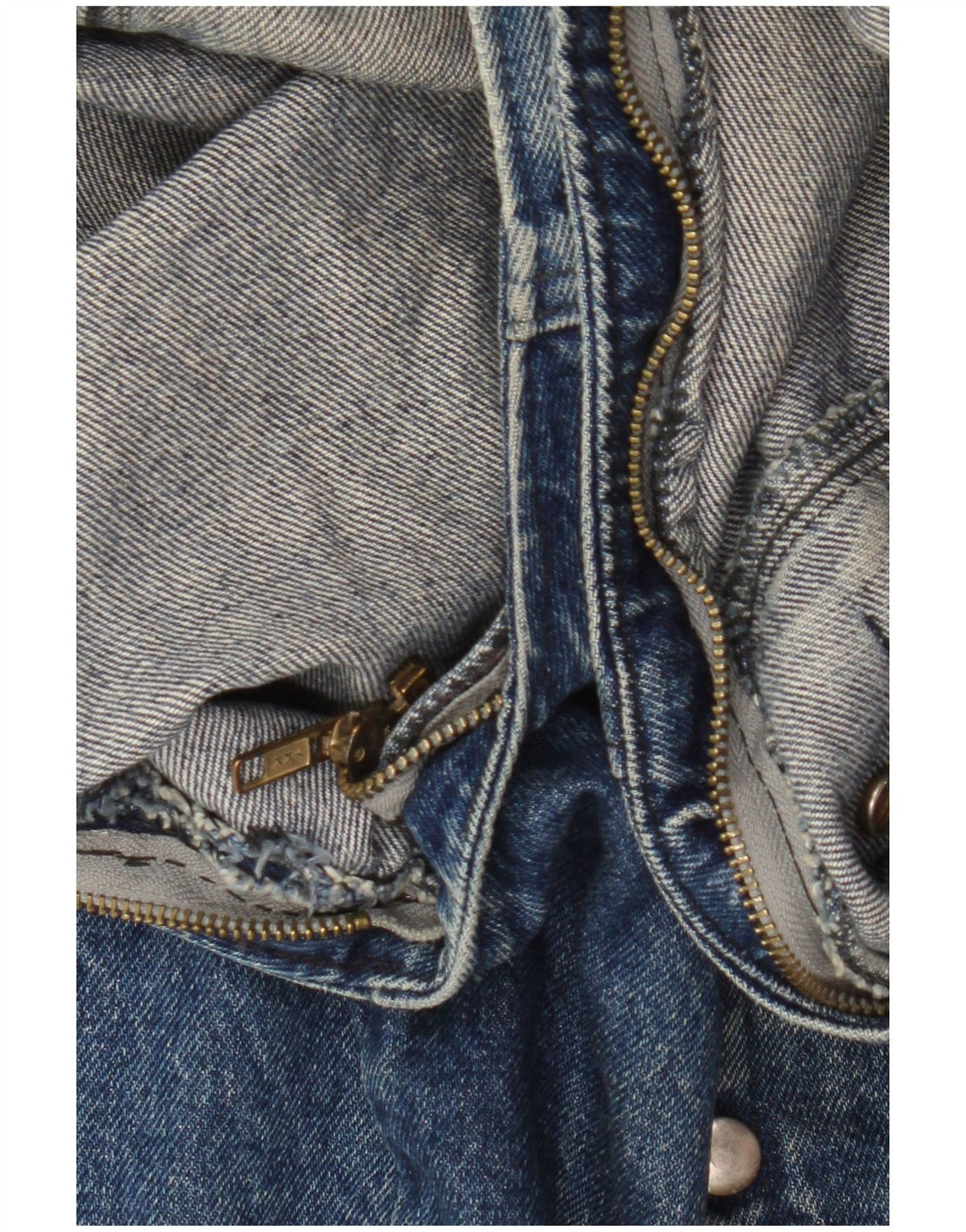 Gilet in denim vintage da uomo UK 42 XL blu