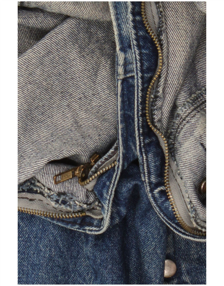 Gilet in denim vintage da uomo UK 42 XL blu