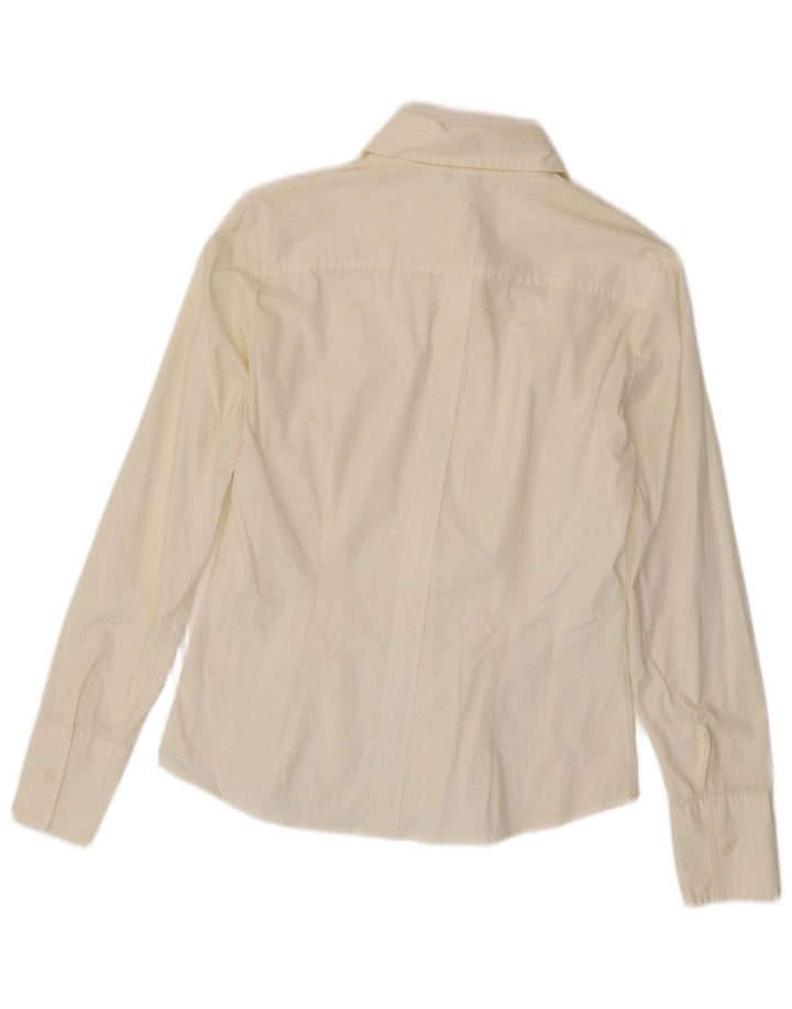 Camicia Benetton Donna UK 12 Medio Bianco