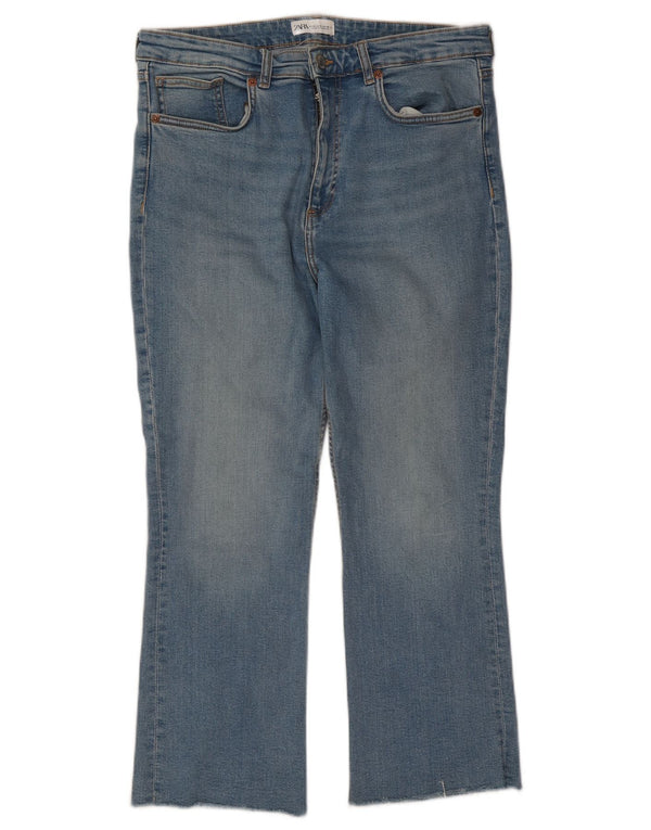 Jeans corti da donna Zara EU 46 XL W36 L25 Blu