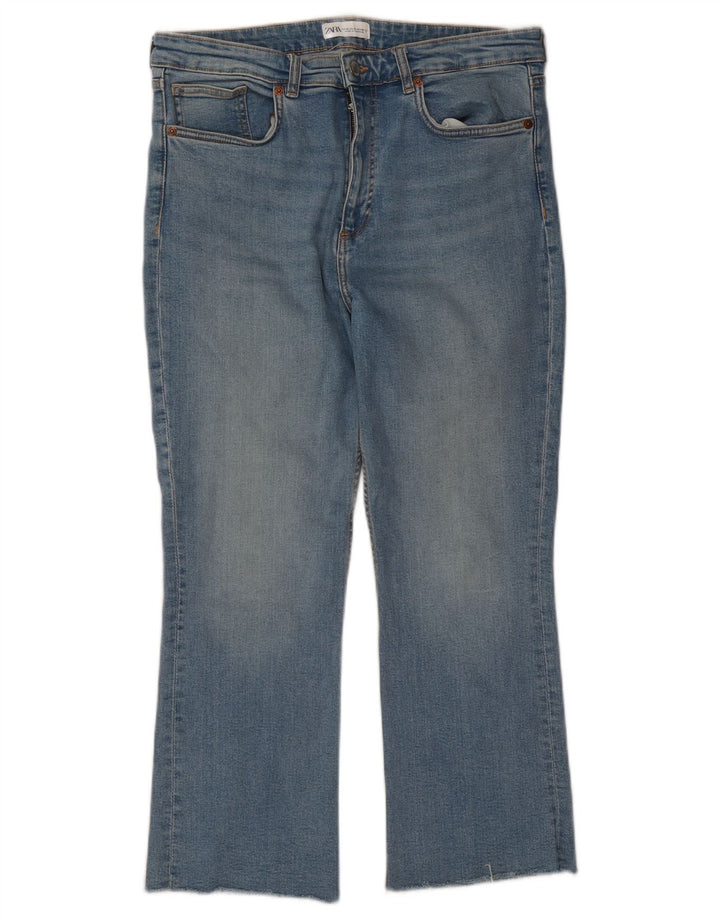 Jeans corti da donna Zara EU 46 XL W36 L25 Blu