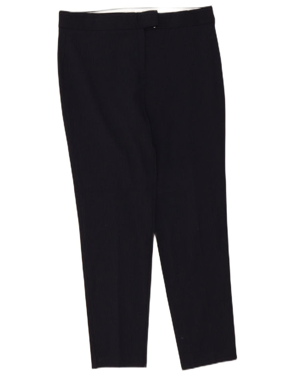 Pantaloni da abito da donna Marks & Spencer UK 10 Small W32 L27 Blu Navy