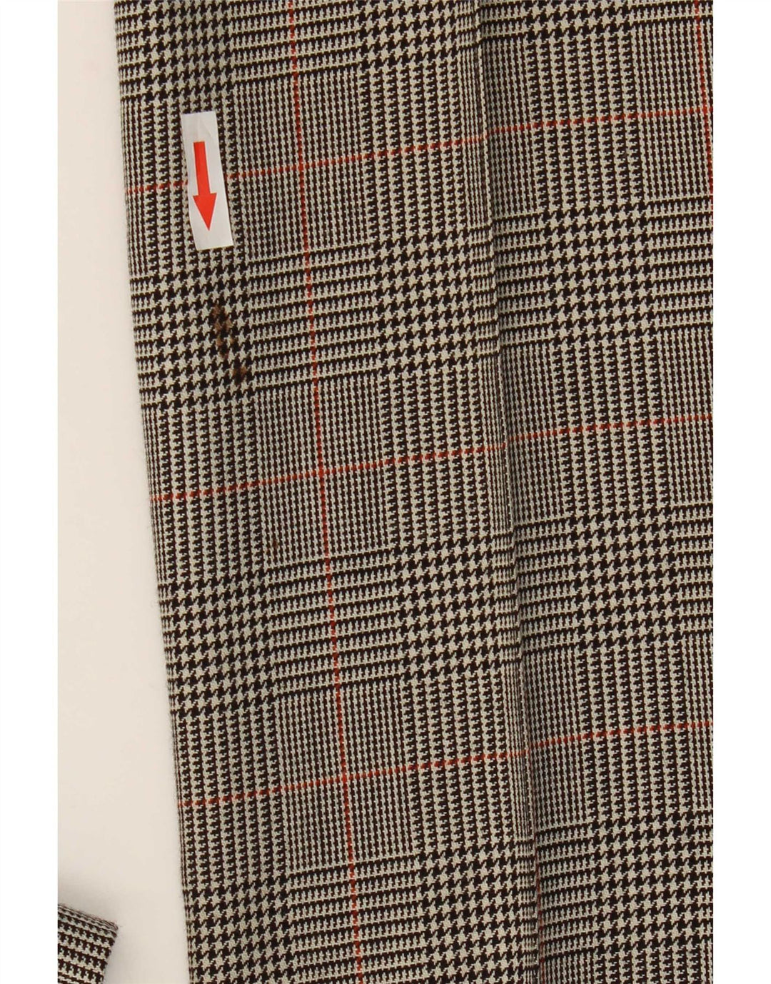 Pantaloni da abito bootcut da donna Zara EU 38 Small W28 L32 Lana pied de poule grigia